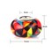 120 Pieces Assorted European Craft Beads Large Hole Lampwork Spacer Beads Colorful European Beads for DIY Necklace Bracelet Jewelry Making (Out Flower)